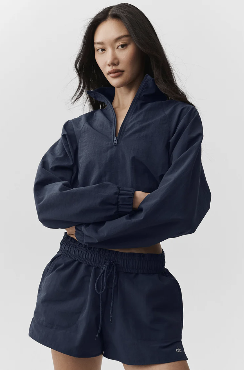 Pull Court Alumni 1/4 Zip — Navy