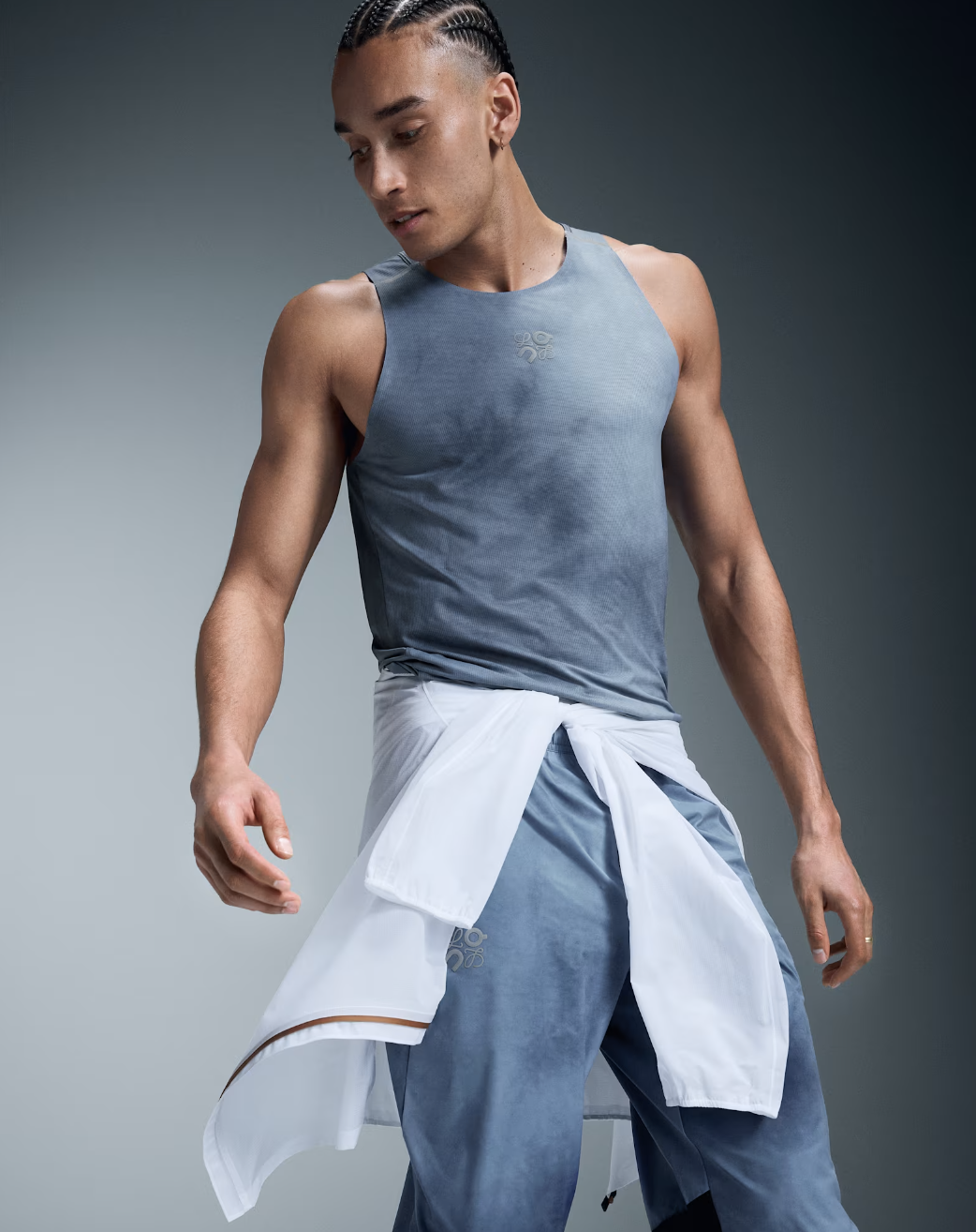 Débardeur de performance LOEWE — Bleu Brume